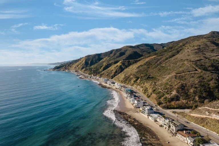 Pacific Coast Highway along the Malibu coastline