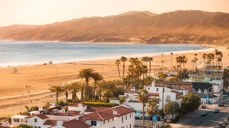 Golden hour over Santa Monica Bay